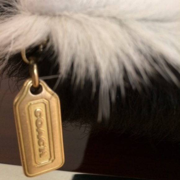 ❤️*COACH Cow Hide Pillow Cover and insert Pillow*Vintage Never Used - Picture 2 of 11